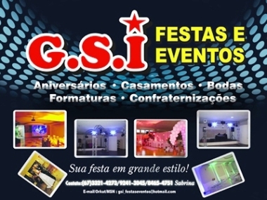 G.S.I Festas e Eventos Campo Grande MS