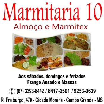 Marmitaria 10 Almoço e Marmitex Campo Grande MS